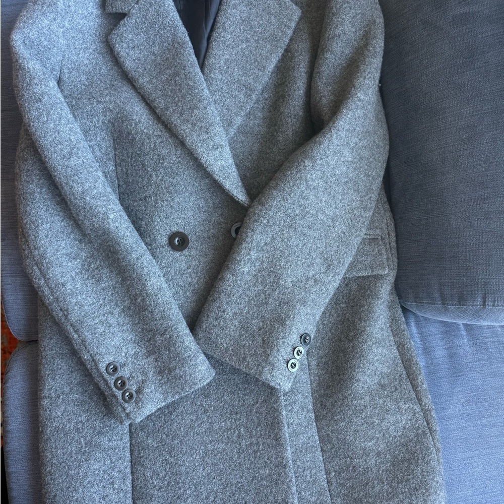 Coach Gray Women's 100% wool  Coat